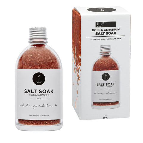 Summer Salt Body Rose & Geranium Body Salt Soak